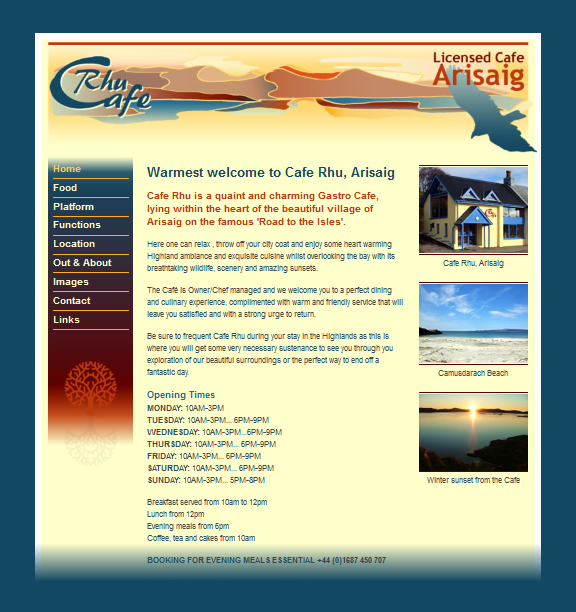Landscape Illustration Arisaig - Cafe Rhu